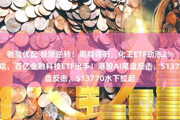 驰盈优配 极限逆转！周期领衔，化工ETF劲涨2%，大金融助攻，百亿金融科技ETF出手！港股AI尾盘反击，513770水下拉起